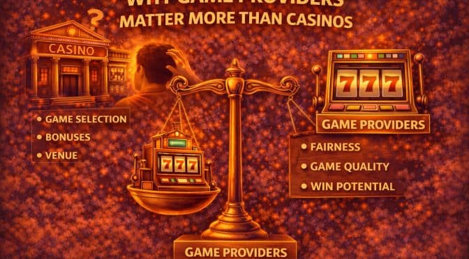 why game providers matter infographic showing this